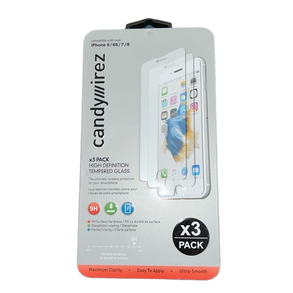 Candywirez iPhone 6/6s/7/8 High Definition Tempered Glass Screen Protector